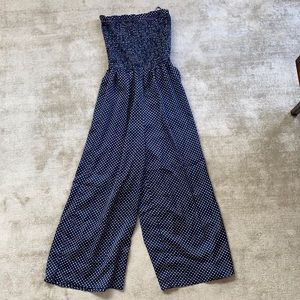 The Fifth Label, blue polka dot one piece, size small